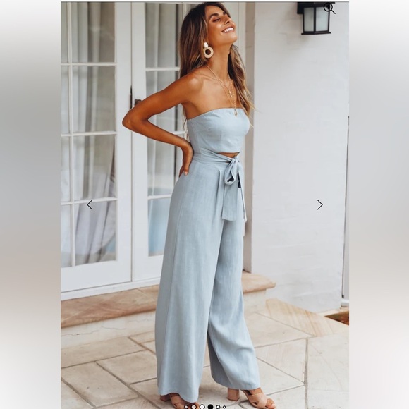 Hello Molly NWT Pop Records Olive Strapless Jumpsuit - Picture 4 of 14